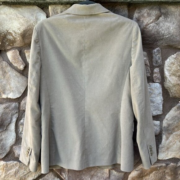 Brooks Brothers 346 Stretch Corduroy Blazer Women’s Size 10 Beige Cotton - Picture 5 of 10